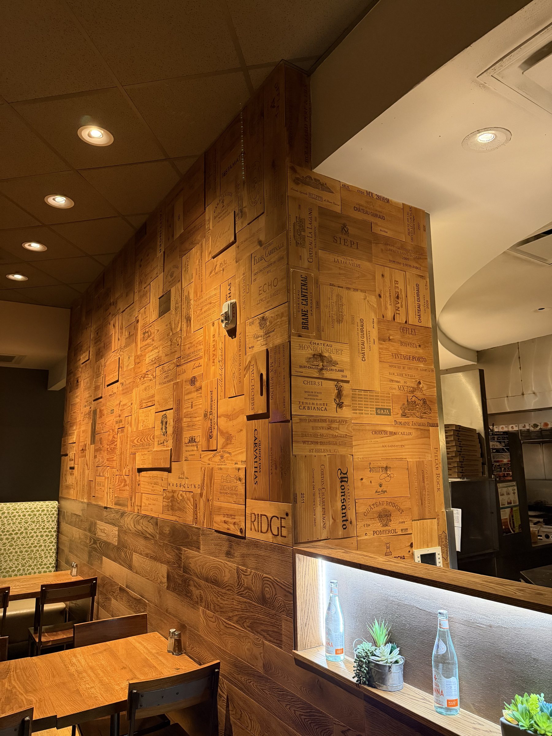 Custom Wine-Crate Feature Wall